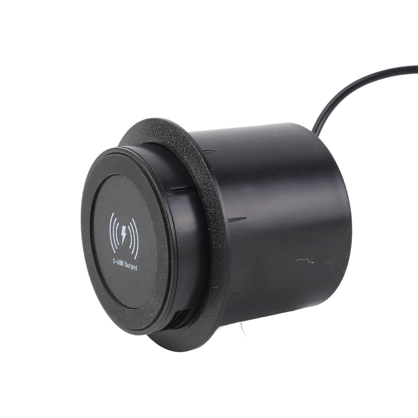 Desk Wireless Charger, Save Space ABS Wireless Charger Dual USB Ports  for Bar