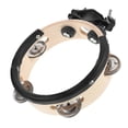 thumbnail image 2 of Wood and Metal Tambourine for Drum Set with Easy Installation and Versatile Sound 10.5 inches, 2 of 4