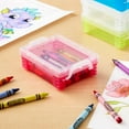 thumbnail image 3 of Pink Stacking Crayon Box by Simply Tidy - Plastic Storage Containers for School Supplies, Sewing and Crafts - Bulk 36 Pack, 3 of 10