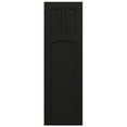 thumbnail image 5 of Ekena Millwork 12"W x 30"H True Fit PVC San Miguel Mission Style Fixed Mount Shutters, Black (Per Pair - Hardware Not Included), 5 of 9