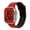 Redblack, variant on Dwitch Band for Apple watch 38/40/41mm, Breathable Sport Silicone Strap with Secure Fit for Apple Watch Ultra, Series 9/8/7/SE/6/5/4/3/2/1,Blackorange
