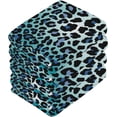 thumbnail image 3 of Creative Leopard Print Washcloth 12x12in Set, 4 Pack Absorbent Cotton Towel Square Kitchen Dishes Towels, Soft Cleaning Face Hand Towel Fast Drying Wash cloth, 3 of 7