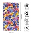 thumbnail image 2 of Balery The Garden Tricolor Pansy Flower Toalla de Microfibra Premium con Estampado – 27.5x16 pulgadas, Alta Absorción, Suave y Aterciopelada, Secado Rápido, 2 of 6