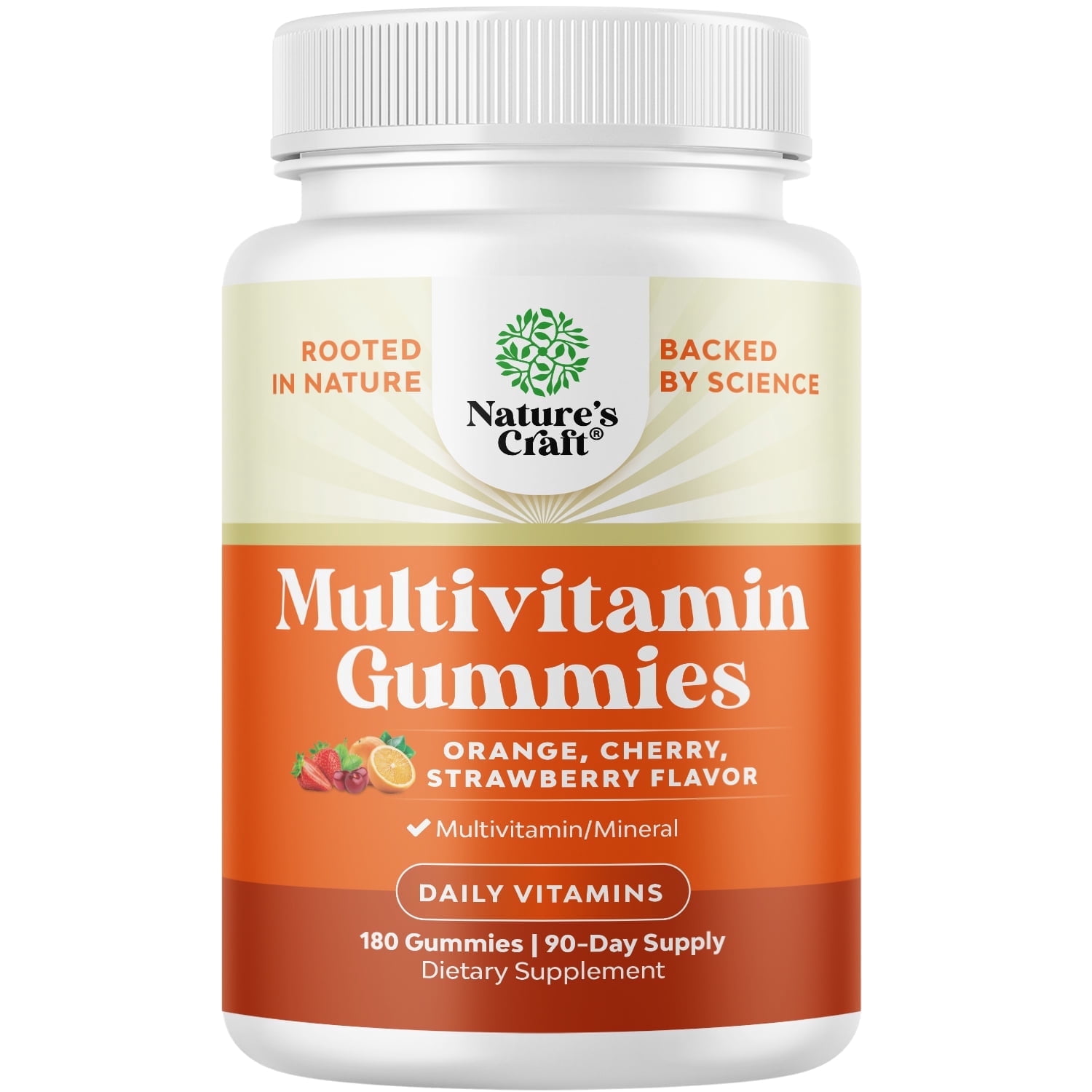 Nature’s Craft Daily Adult Multivitamin Gummies for Energy and Immune Support, 180 Count