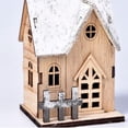 thumbnail image 5 of Christmas LED Light Wooden House Luminous  Christmas Decorations Kids Gift, 5 of 5