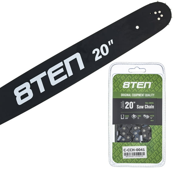 8TEN 20" Chainsaw Bar & Chain .058 3/8 72DL for Husqvarna 460 MK1010422