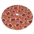 thumbnail image 5 of Cauagu 30" Christmas Tree Skirt American Football1 Pattern Christmas Tree Decorations Tree Mat for Xmas Decorations Occasion Holiday Home Decor -30", 5 of 7