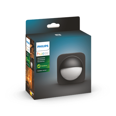Philips - Hue Outdoor Motion Sensor - Black And White