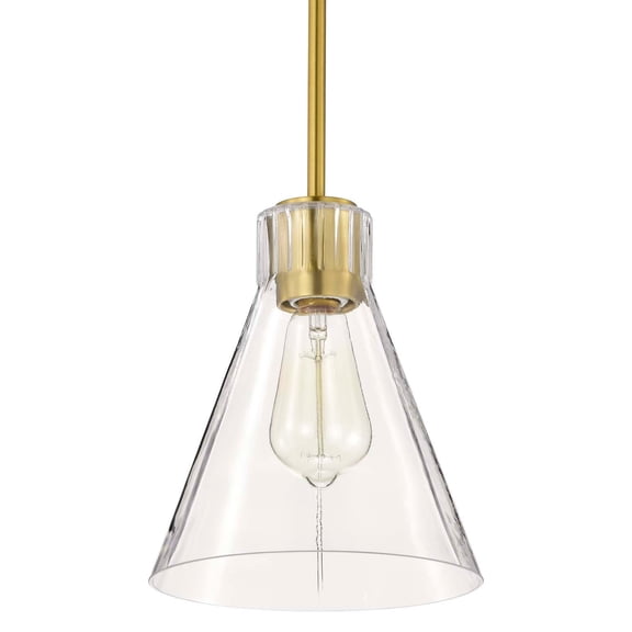 Nuvo Lighting 60/8347 Gianna 8" Wide Mini Pendant - Brass