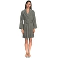 thumbnail image 3 of TowelSelections Women's Robe, Turkish Cotton Short Terry Bathrobe X-Large Sharkskin, 3 of 5
