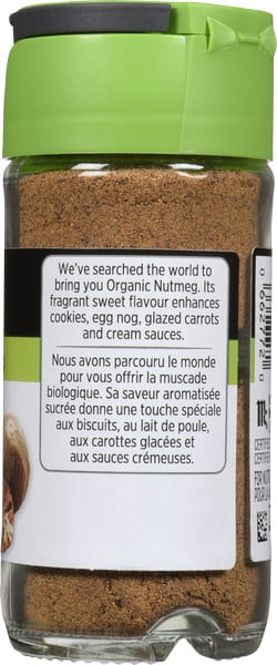 McCormick Gourmet, New Bottle, Premium Quality Natural Herbs & Spices, Organic Ground Nutmeg