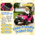 thumbnail image 5 of Xuanlur 12V Kids Electric Vehicles for Kids, Ride on Toys w/Parent Remote Control,USB, Music, LED Lights, Bluetooth, Gift for Boys Girls (Pink), 5 of 7