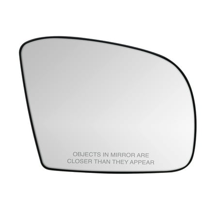 30296 - Fit System Passenger Side Heated Mirror Glass w/ backing plate, Mercedes M-class 06-07, R-class Blue Tec 09-10, R-class 06-08, R-class Wagon 06-10, 5 1/ 8" x 6 1/ 2" x 7 7/ 8"