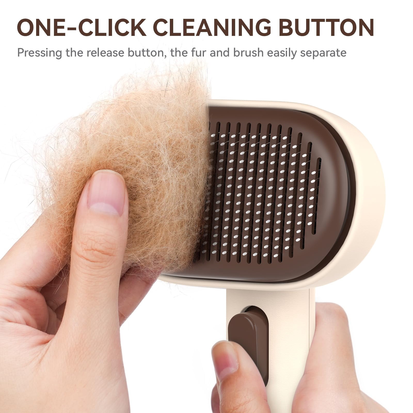 Cat Brush for Shedding, Cat Brushes for Indoor Cats, Cat Brush for Long or Short Haired Cats, Cat Grooming Brush Cat Comb for Kitten Rabbit Massage Removes Loose Fur