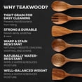 thumbnail image 4 of ACDANC 6 Piece Wooden Spoons for Cooking – Natural Teak Wooden Utensil Set,Easy to Clean,Durable,Smooth with Comfort Grip Non Toxic Wooden Cooking Utensil Sets, 4 of 9