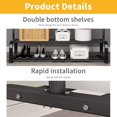 thumbnail image 3 of Small Clothes Rack, Double Rod Clothes Rails for Bedroom ,Black, 3 of 11