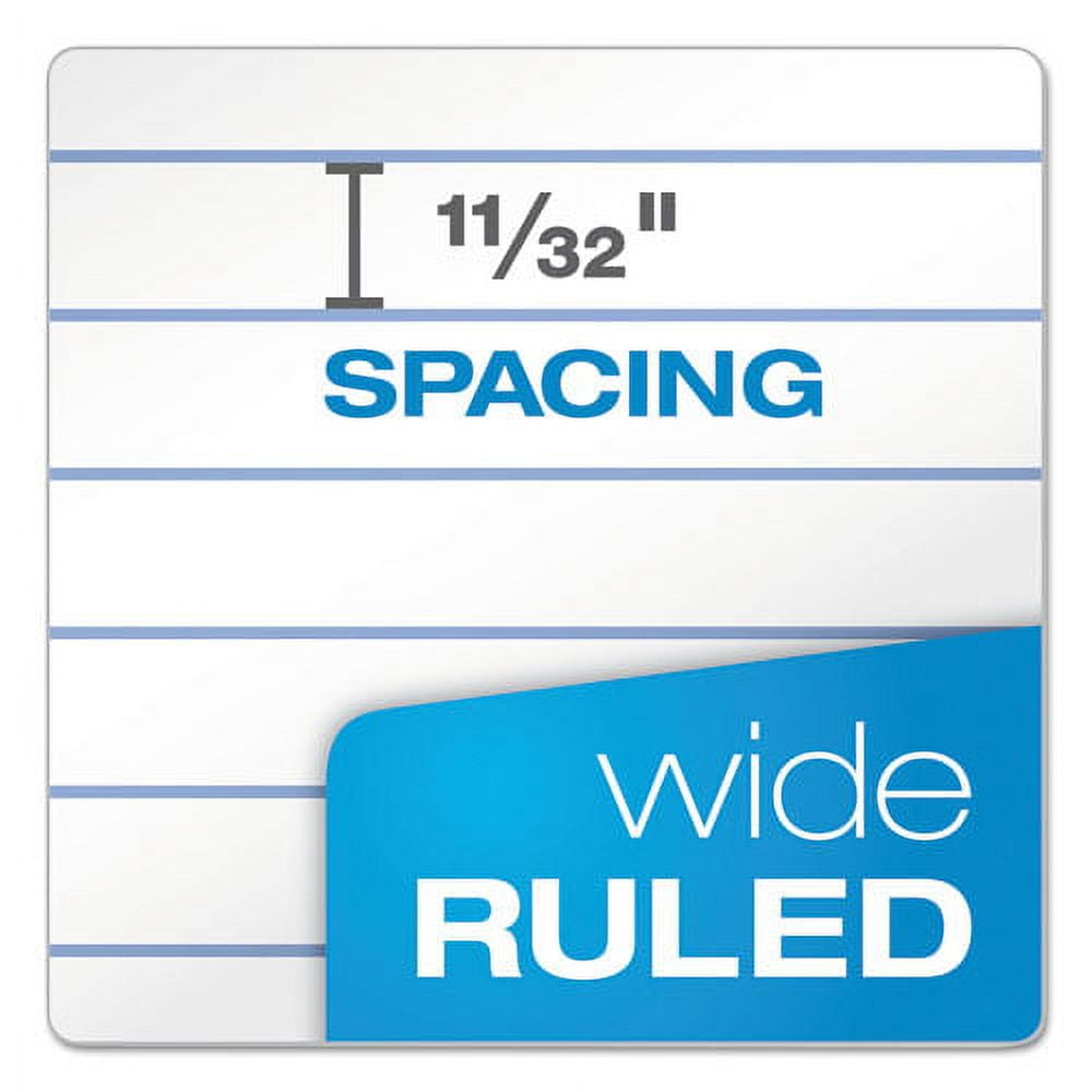 Tops Wide/Legal Rule Composition Notebook, 9.75in x 7.5in, Assorted Marble Cover, 100 Sheets