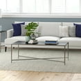 thumbnail image 2 of Evelyn&Zoe Henley 48" Wide Rectangular Coffee Table with Metal Top in Gunmetal Gray, 2 of 8