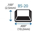thumbnail image 2 of Self-Stick Square Rubber Bumper Pads .400" x .100" - 242 pack - BS20 Brown, 2 of 4