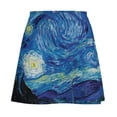 thumbnail image 5 of Abstract Galaxy Skirt Women Vincent Starry Night Elegant Mini Skirts High Waist Harajuku, 5 of 7