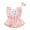 Pink, variant on Bagilaanoe Newborn Baby Girl Easter Rompers Dress Print Fly Sleeve Bodysuits 3M 6M 9M 12M Infant Patchwork A-line Dresses