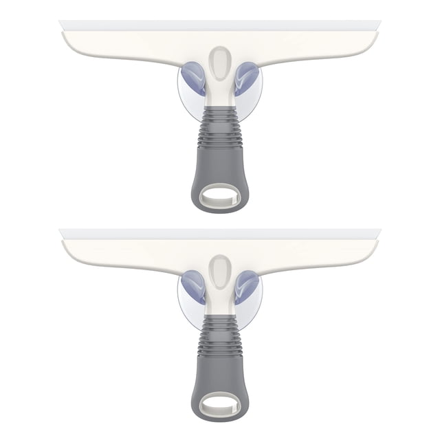 Espátula de silicona MR.SIGA multiusos de 25 cm, color blanco y gris, paquete de 2