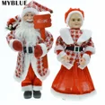 thumbnail image 2 of Adornos para árbol de Navidad de Papá Noel de 45 cm, muñeco de Papá Noel, abuelo y abuela, decoración para el hogar para Año Nuevo, feliz año nuevo, 2 of 5