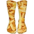 thumbnail image 1 of Chaussettes Classiques Unisexes Frites Bas Athlétiques 30cm Chaussettes Longues Taille Unique, 1 of 8