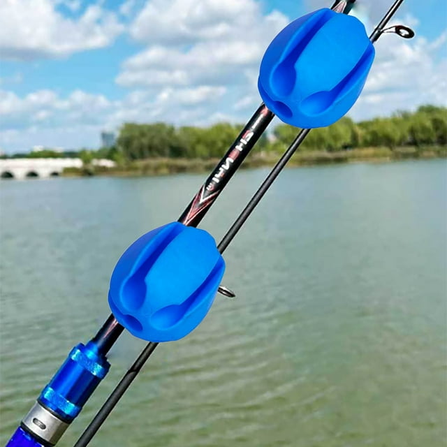 Fishing Rod Holder Silicone Straps Hook Tie Up Protector Storage Clip 5 Hole Puller Durable Accessory Tool for Anglers