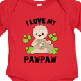 thumbnail image 4 of Inktastic Cute Sloth I Love My Pawpaw with Green Leaves Boys or Girls Long Sleeve Baby Bodysuit, 4 of 5