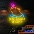 thumbnail image 4 of Handmadetneonsign Don't Worry Be Capy Neon Sign, Capybara Led Sign, Animal Lover Gift, Cute Capybara Wall Decor 82569, 4 of 5