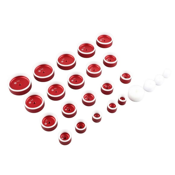 Juego de Punzones de Prensa de Reloj de 24 Piezas para Cerrar Cajas de Relojes, Juego de Punzones de Prensa de Cajas de Relojes de Aluminio para Cerra