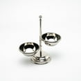 thumbnail image 2 of Handcrafted Copper Double Bowl Stand, Color Chrome, 2 of 8