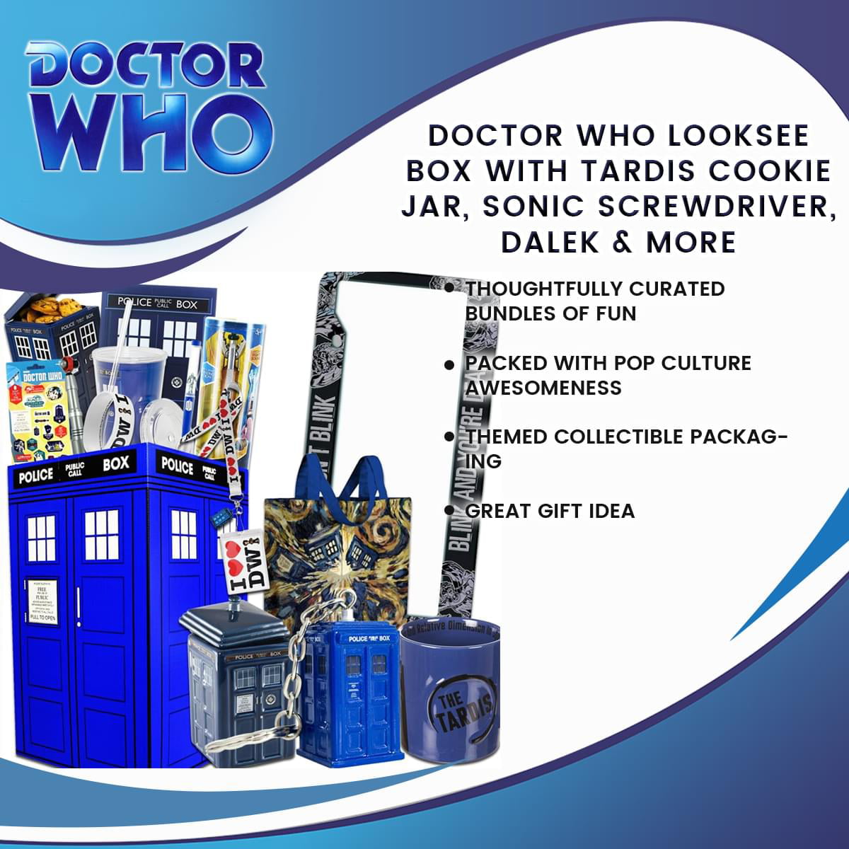 Fanbox Mystery Doctor Box Premium Doctor Who Gift Box Assortment 