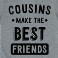thumbnail image 3 of Instant Message - Cousins Make The Best Friends - Toddler And Youth Short Sleeve Graphic T-Shirt, 3 of 6