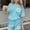 Blue, variant on Girls Summer 2 Piece Outfits Cute Floral Short Sleeve and Casual Shorts Kids Clothing Blue Size 3T