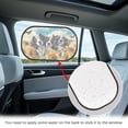 thumbnail image 4 of KUIFORTI Car Window Shades for Baby - 2 Pack Funny Dogs Sun Shade Blocker, Breathable Car Rear Side Window Shade Sunshade for SUV, UV Protection for Kids Family Pet, 4 of 8