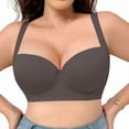 thumbnail image 6 of Blmnix Bralettes for Women Underwire Plus Size Seamless Bras Bralette Gray Sports Bra,40C, 6 of 8