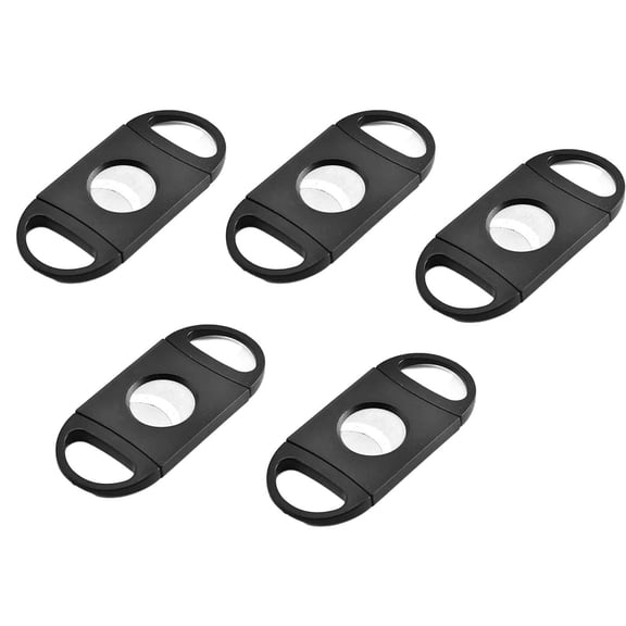 FACEGA 5Pcs Cigar Cutter,Precision Cigar Knife for Clean Cuts,Portable Cigar Case for Travel and Pocket Use,Stainless Steel Cutter for Cigar Trimming