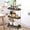 Black, variant on Versatile Three-Shelf Compact Storage Cart, Multi-Purpose Detachable Organizer Storage Trolley Cart, for Dorm Narrow Spaces Kitchen Bathroom Space-Saving Storage
