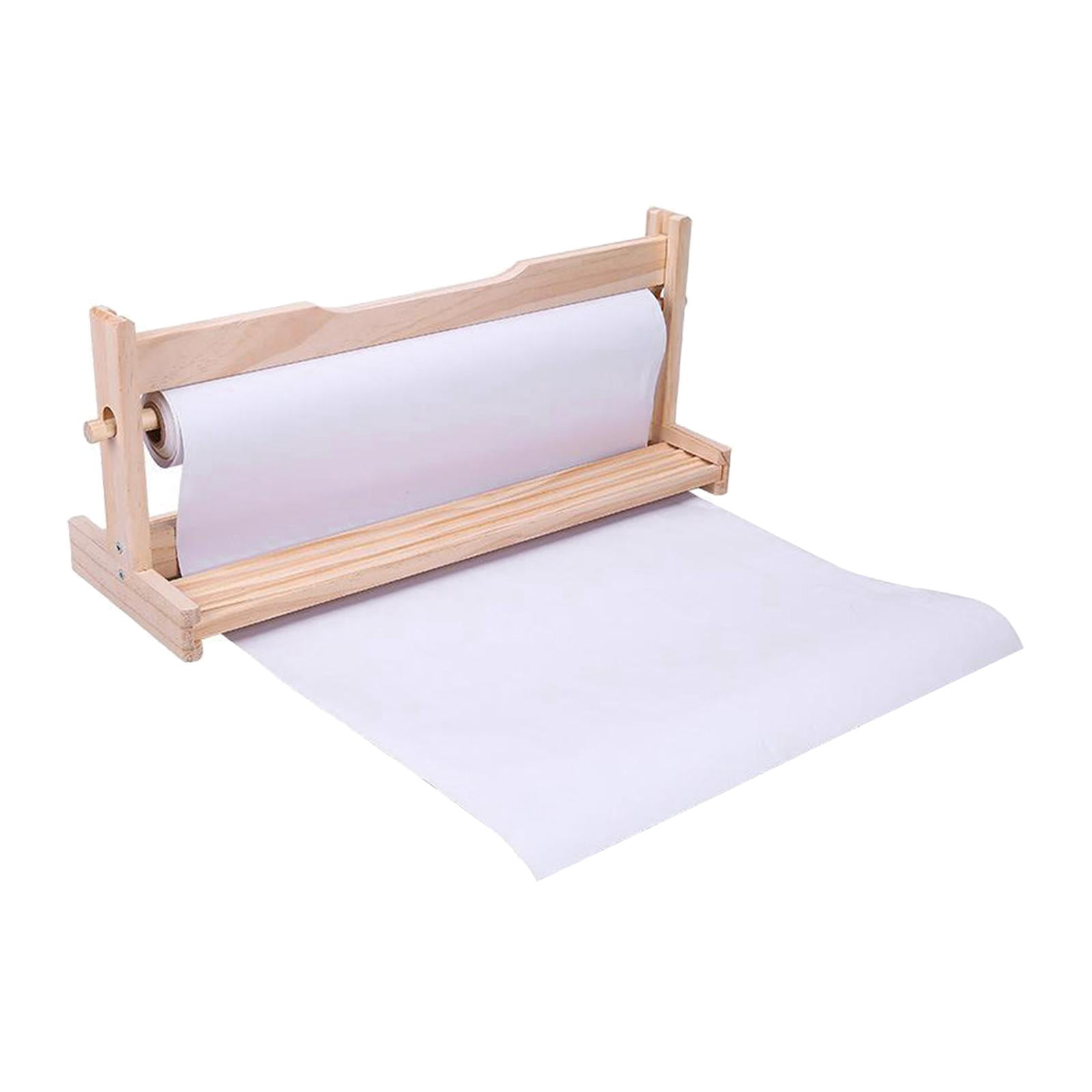 FVDPWYE Tabletop Paper Roll Dispenser, Arts Crafts Paper Roll Easel Paper Drawing Paper Stand Holder Rack for Kids Painting Sketching Coloring Writing