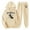 Khaki, variant on Men's Suits Sweat Suits For Men Set 2 Piece Long Sleeve Letter Printing Sweatsuits Hoodie And Pants