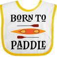 thumbnail image 3 of Inktastic Kayaking Born to Paddle Kayak Boys or Girls Baby Bib, 3 of 4