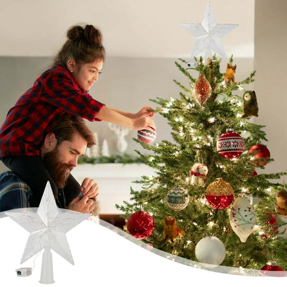 Black_Friday Deals 2024! Byikun Christmas Hollow Star Tree Topper Christmas Decoration Holiday Tree Top Shatterproof Hollow Star Decoration Holiday Christmas Tree Decoration