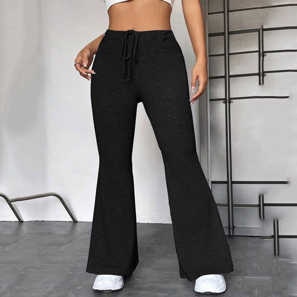 ICHUANYI Clearance Women Casual Pants Yoga Sports Pants Outdoor Casual Bell-bottoms Trousers ICHUANYI "ICHUANYI"