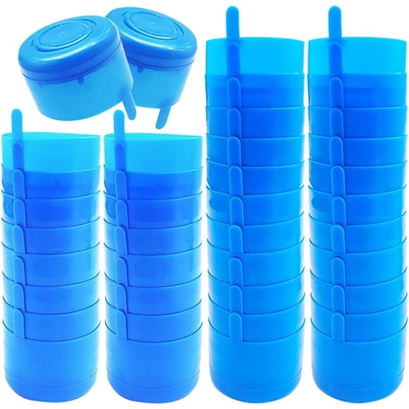 40 Pcs Non Spill Caps,Anti Splash Bottle Caps,Replacement Water Bottle Snap On Cap,Reusable Non-Spill Cap for 55 mm 3 and 5 Gallon Water Jugs