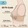 thumbnail image 5 of Yxbdin Womens Front Closure Bra Plus Size Full Coverage Bras Wireless Comfortable Bralettes Supportive Bralette for Large Breast M, 5 of 6