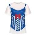 thumbnail image 3 of Kiijoy Toddler Girls Oktoberfest Funny Print T-Shirt Summer Short Sleeve T Shirt Top, Blue, 3-4 Years, 3 of 3
