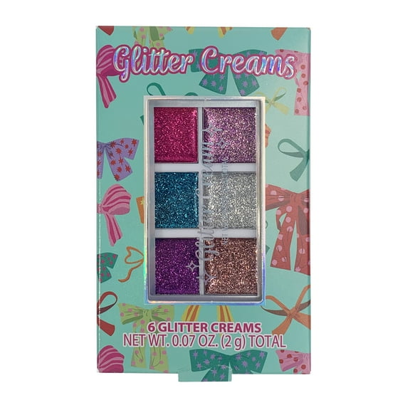 Glitter Creams Palette, 6 Pieces