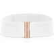 thumbnail image 1 of Cinturón ancho cobee elástico para mujer, poliéster blanco, 1 of 7